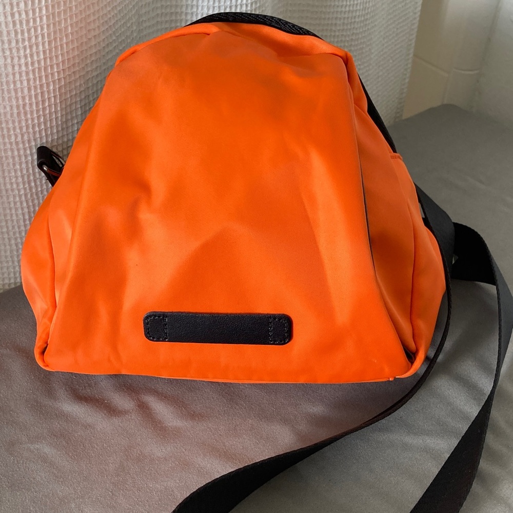 MOST WANTED USA Nylon 2 Way Crossbody Orange Black Shoulder Bag NWT